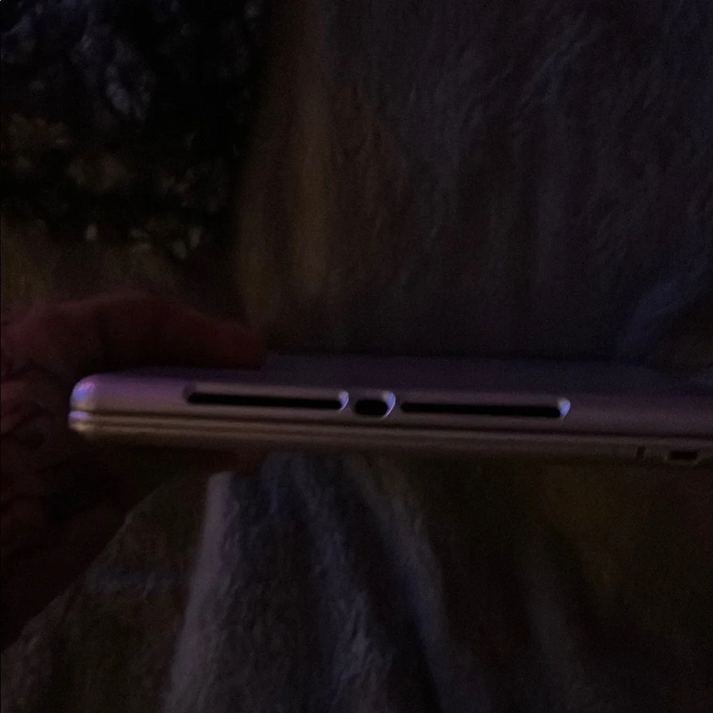 Silver Tablet with Keyboard Case